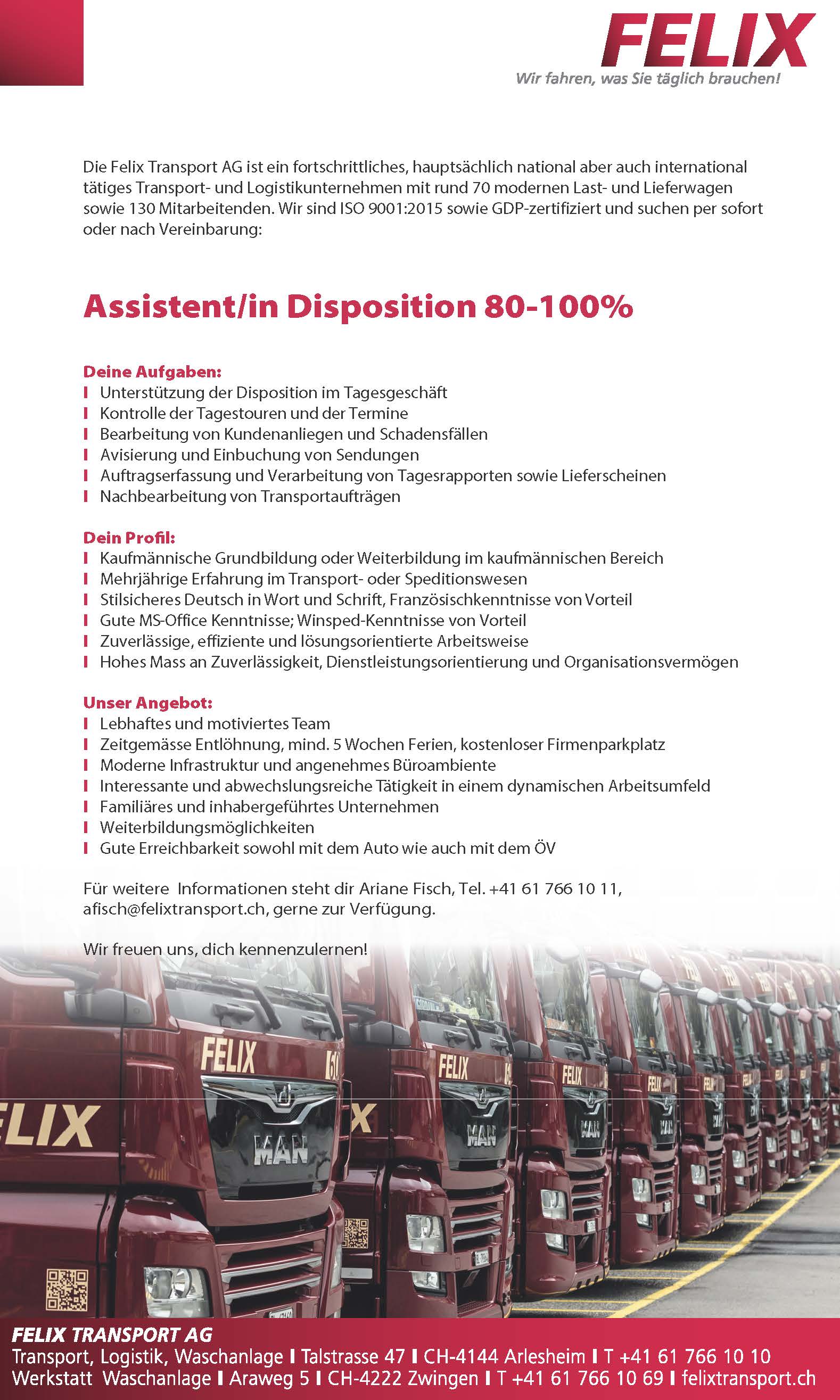 AssistentIn Disposition